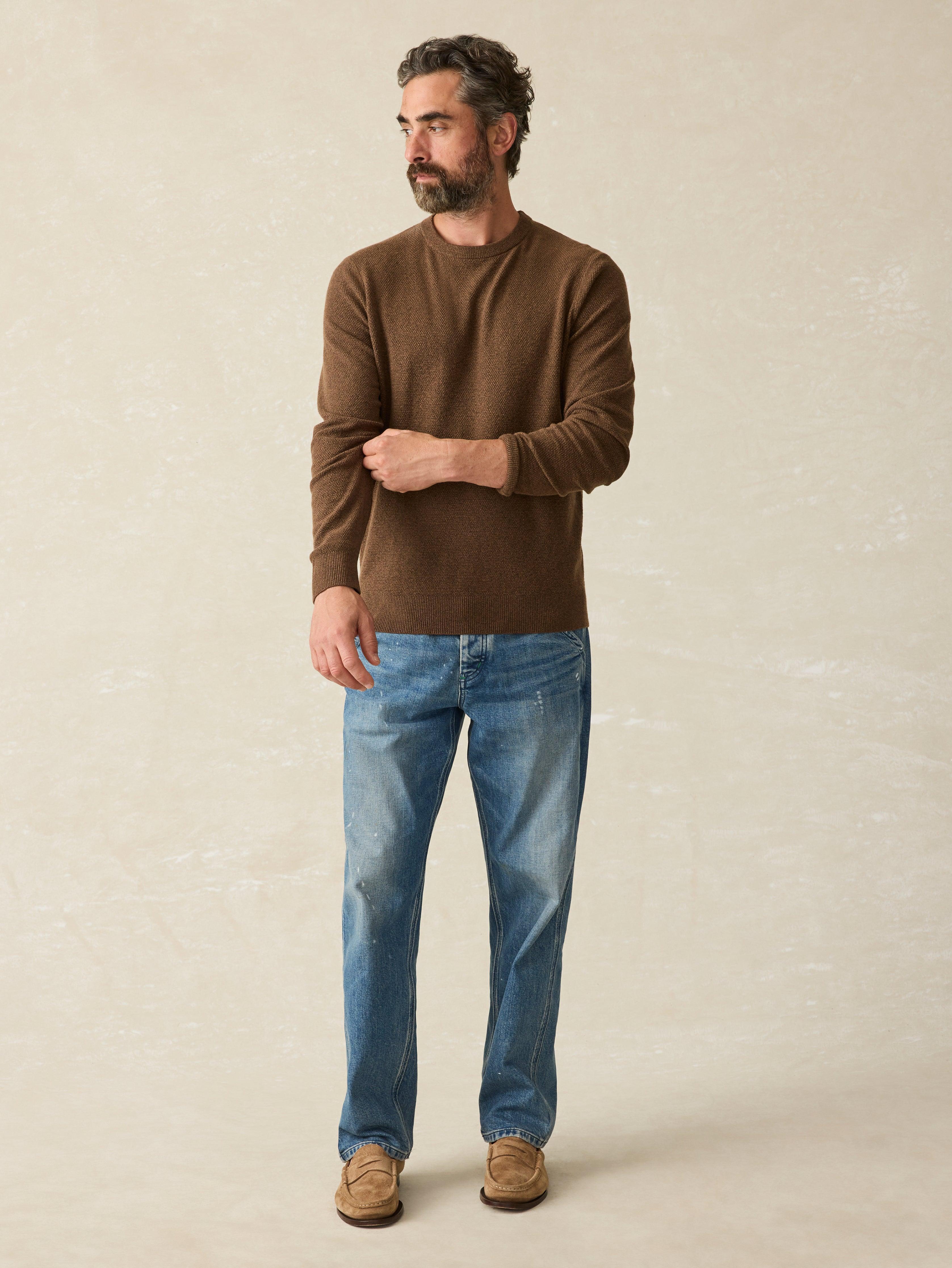 Jackson Crew Sweater - Trail Brown Heather Male Product Image