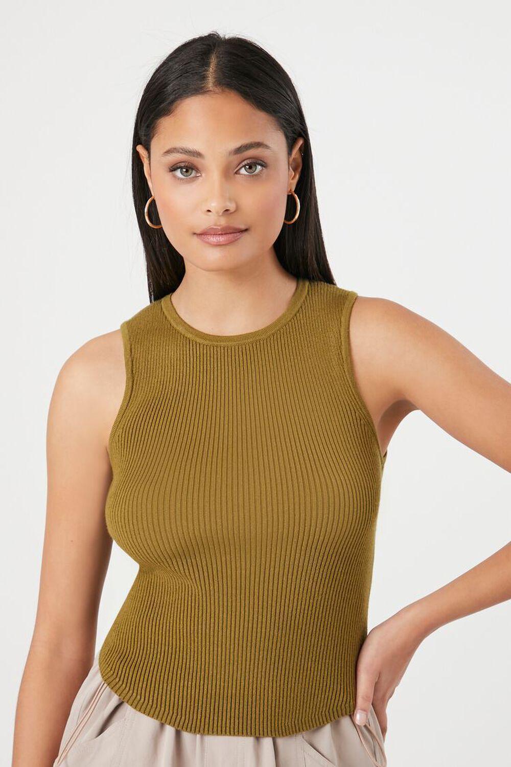 Ribbed Sweater-Knit Tank Top | Forever 21 product image