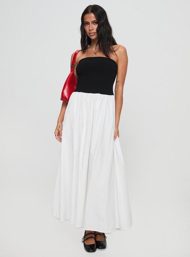 Rhett Maxi Dress Black / White Product Image