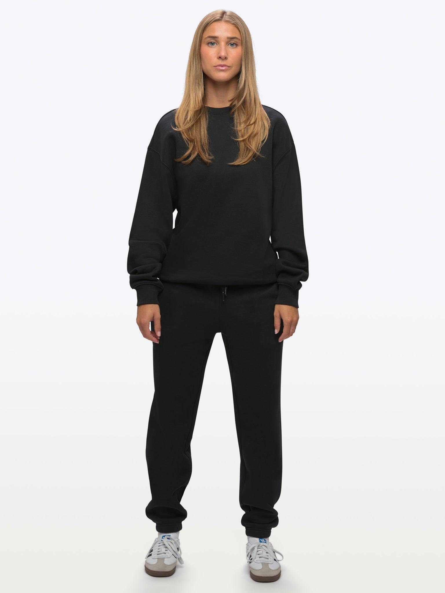 Divine Fleece Pullover | Black Relaxed-Fit Product Image