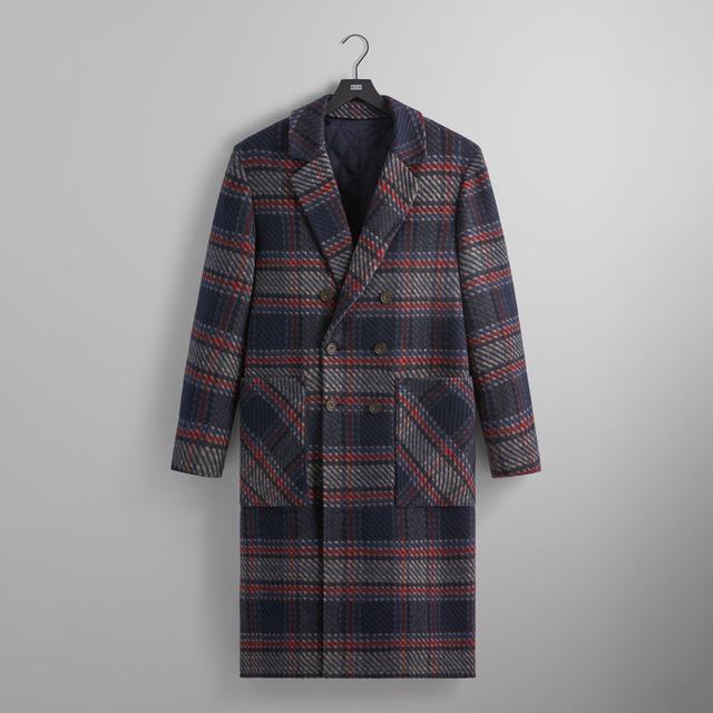 Kith for Bergdorf Goodman Plaid Double Breasted Royce Coat - Nocturnal Male Product Image