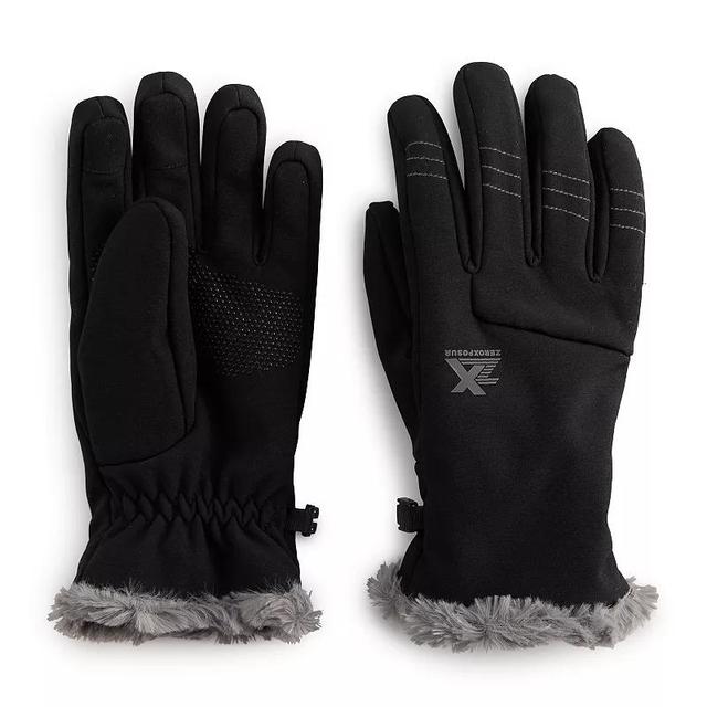 Womens ZeroXposur Plush Lined Soft Shell Touch Screen Gloves Product Image