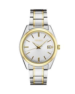 Seiko Mens Essential Quartz Analog Two Tone Stainless Steel Bracelet Watch Product Image