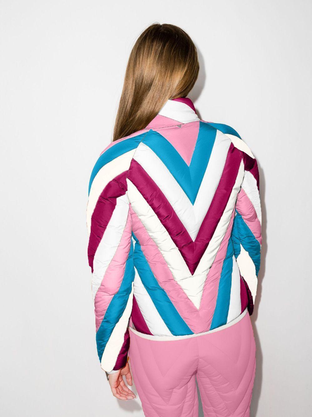 chevron-quilted padded ski jacket Product Image