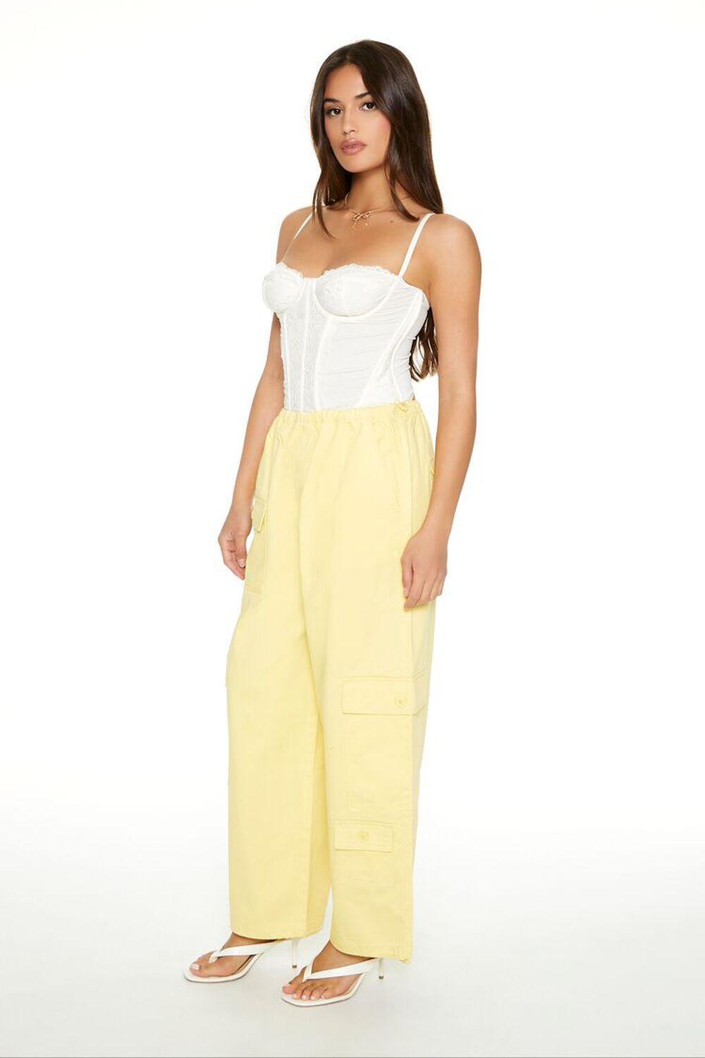 Twill Toggle Drawstring Cargo Pants | Forever 21 Product Image