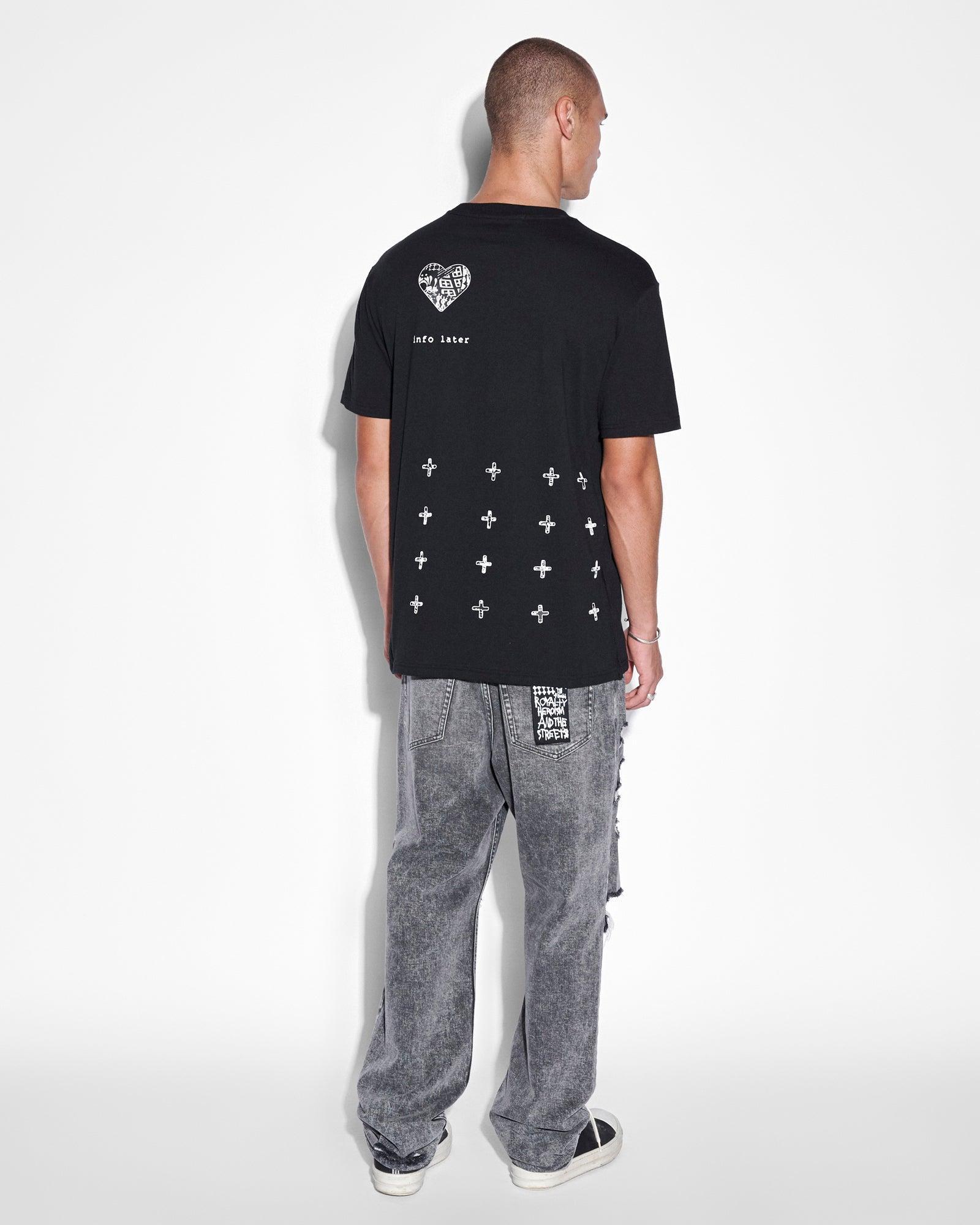 IKONIK KASH SS TEE JET BLACK Male Product Image