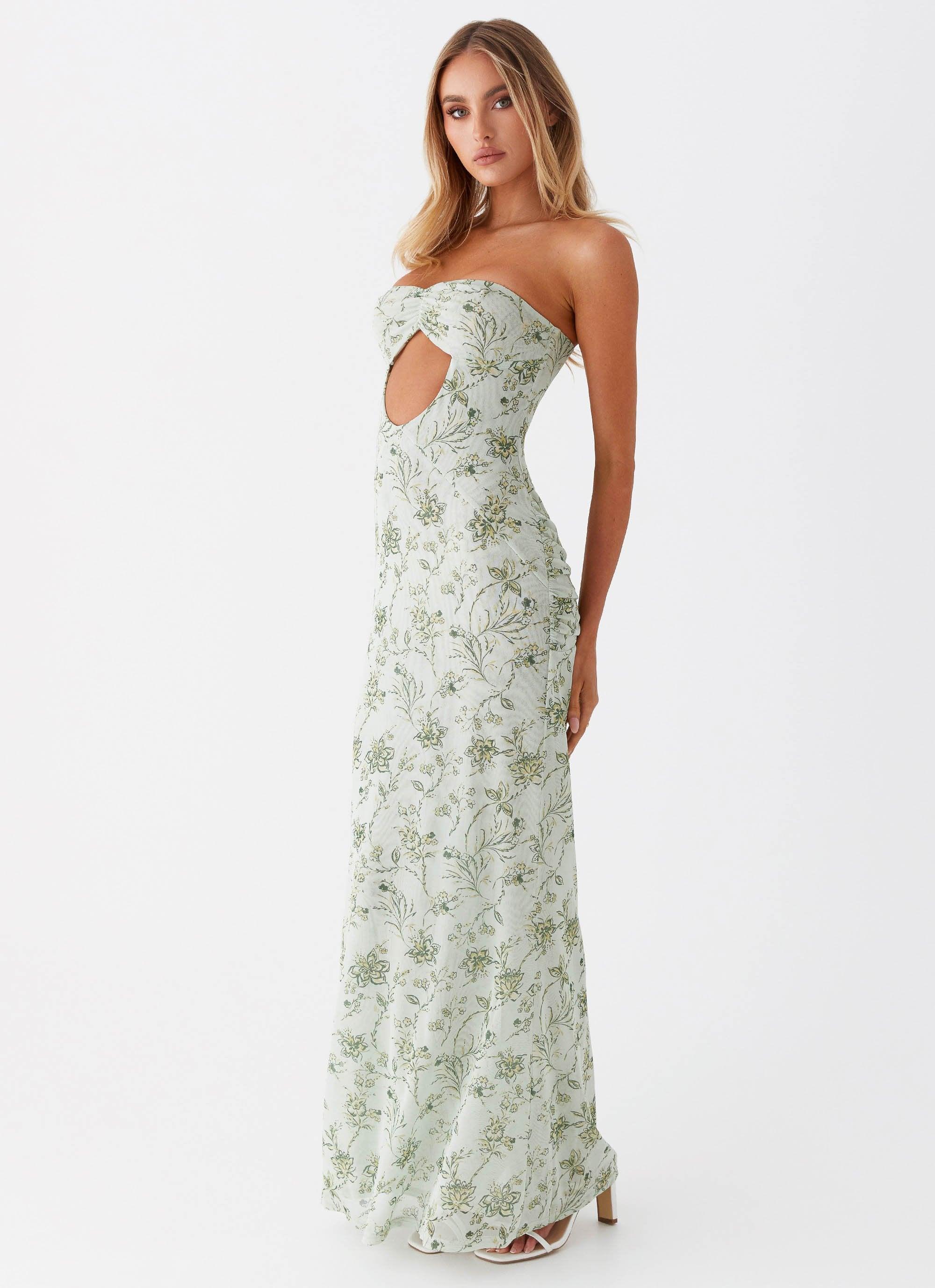 Dearest Maxi Dress - Sage Floral Product Image