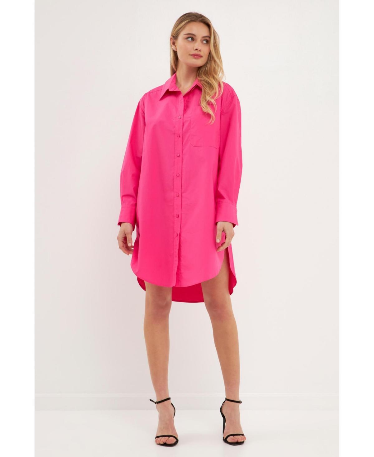 English Factory Classic Collar Shirtdress Product Image