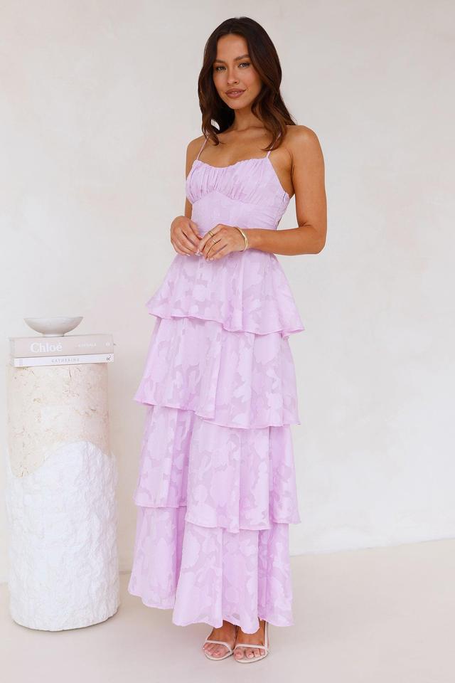 Thriving Now Maxi Dress Lilac Product Image