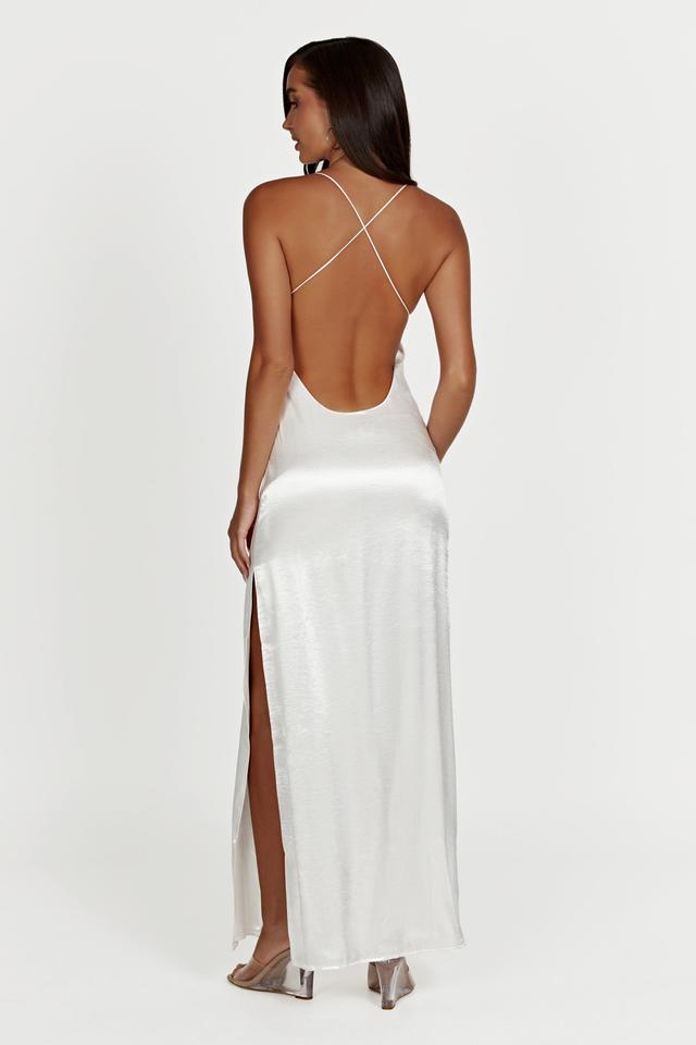 Whitney Wetlook Maxi Dress - White Product Image