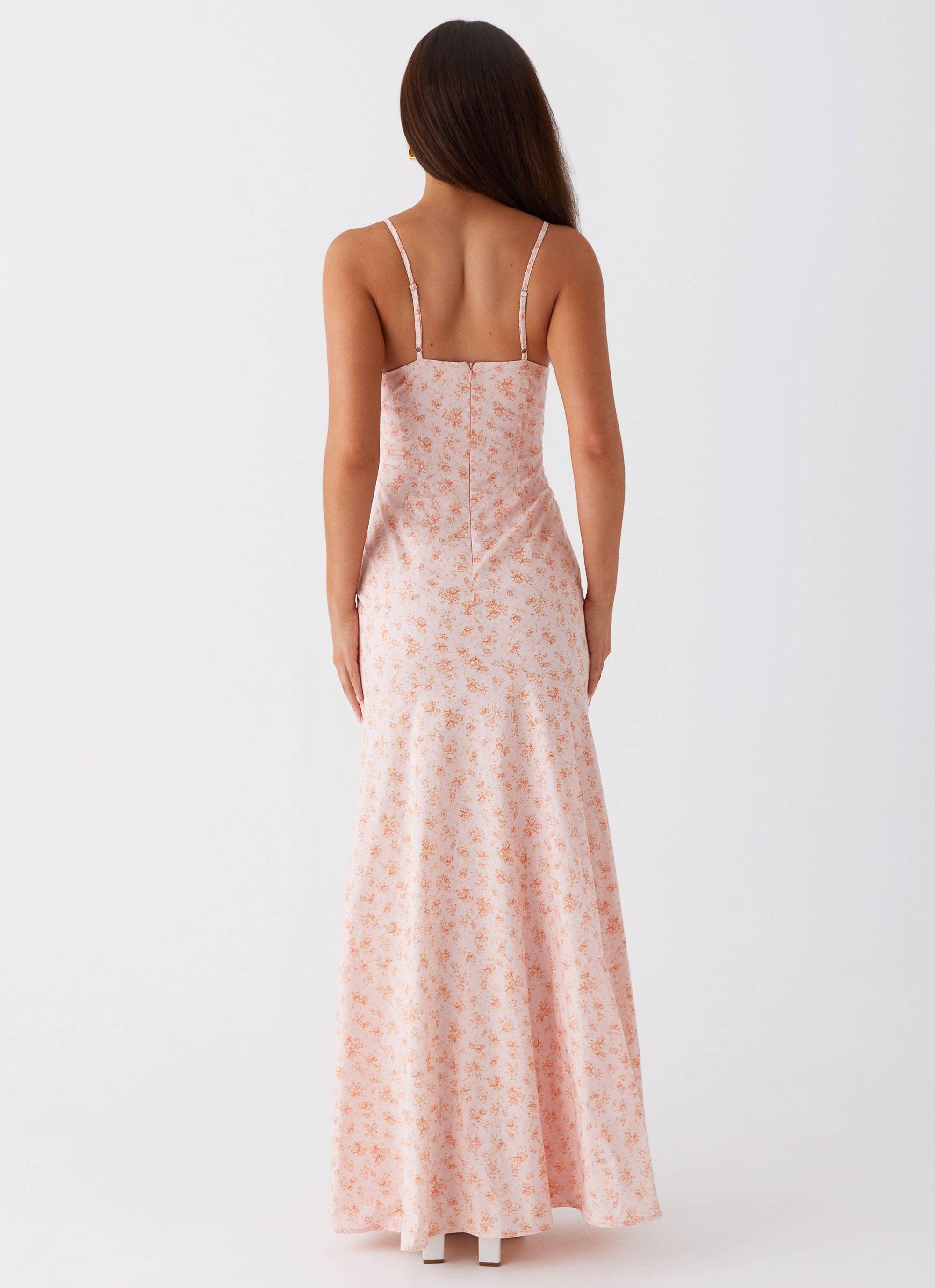 Britney Maxi Dress - Pink Ditsy Floral Product Image