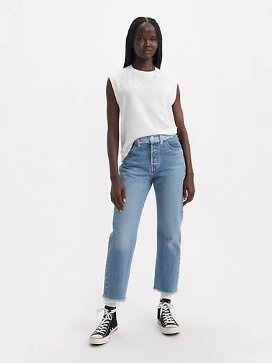 Levi's Split Hem Cropped Women's Jeans Product Image