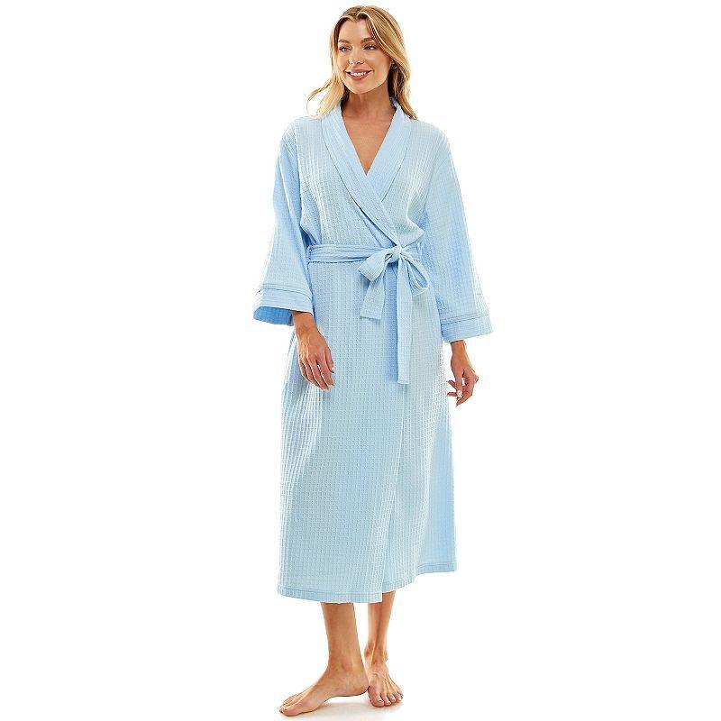 Womens Croft & Barrow Waffle-Knit Kimono Robe Product Image