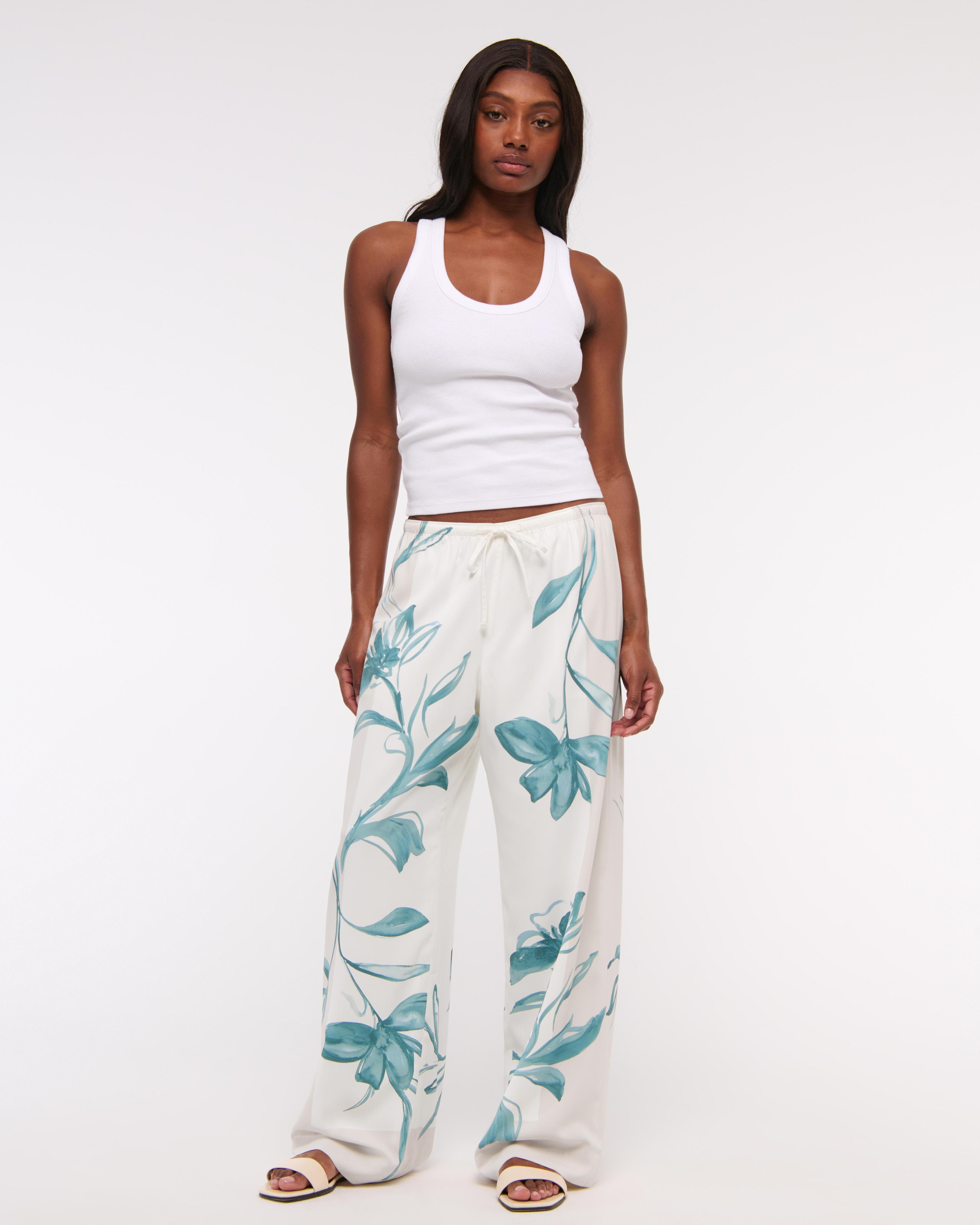 Drapey Wide Leg Pull-On Pant Product Image