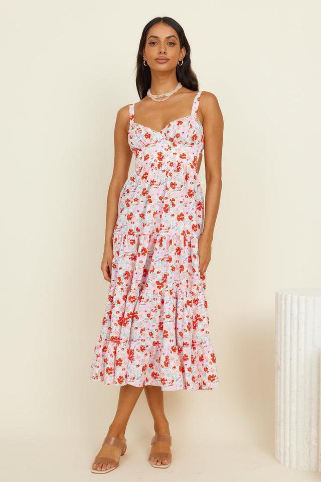 Vivid Daydreams Maxi Dress Pink Product Image