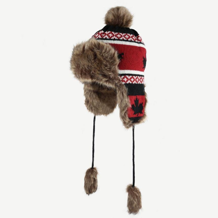 Pom Pom Fleece Trapper Hat Product Image