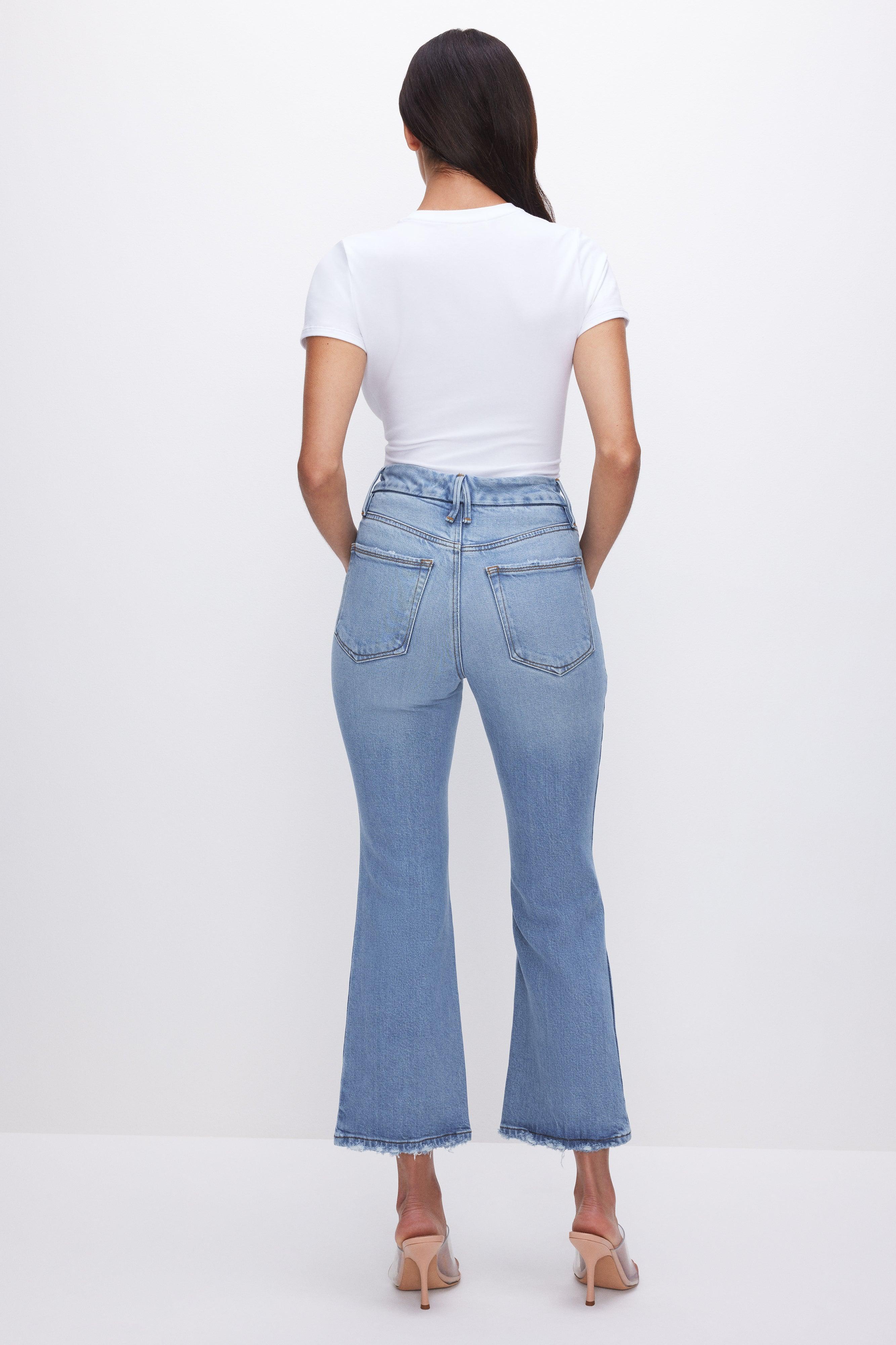 SOFT-TECH GOOD LEGS CROPPED MINI BOOT JEANS | INDIGO510 Product Image