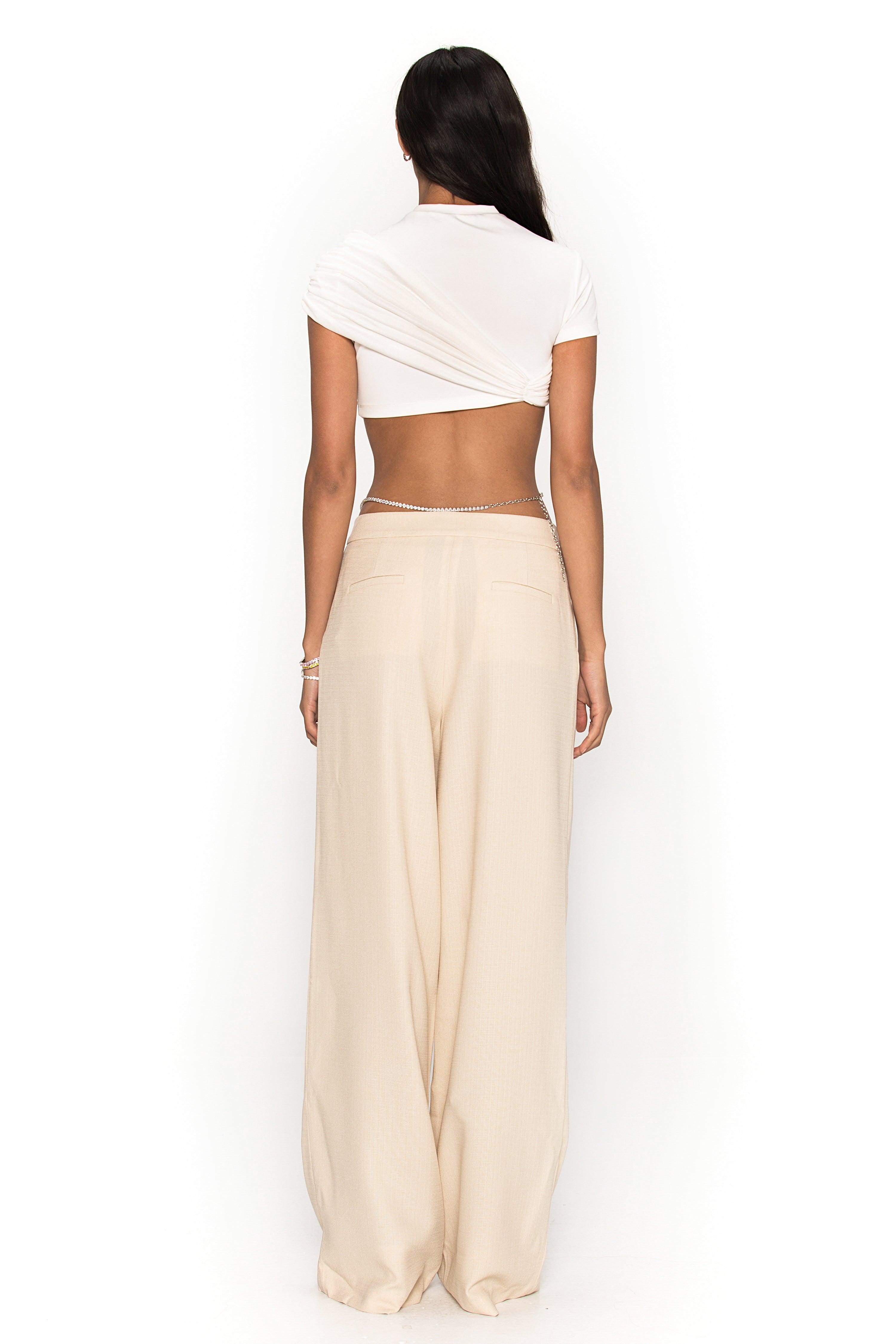 Gisele Pants (Cream) (Final Sale) Product Image