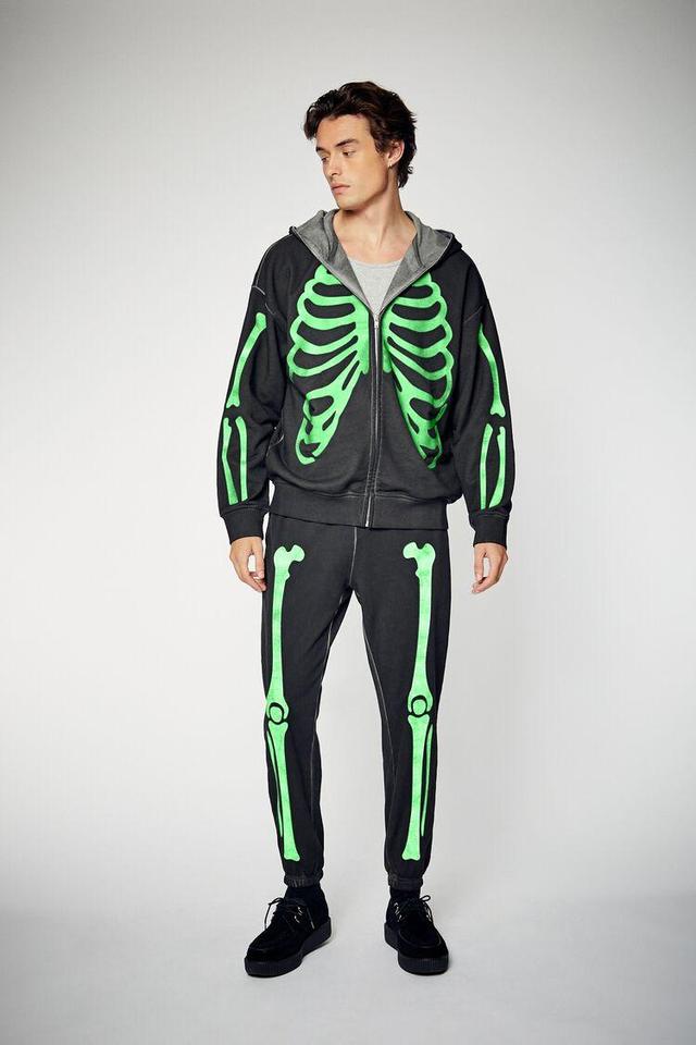 Glow-in-the-Dark Skeleton Joggers | Forever 21 Product Image