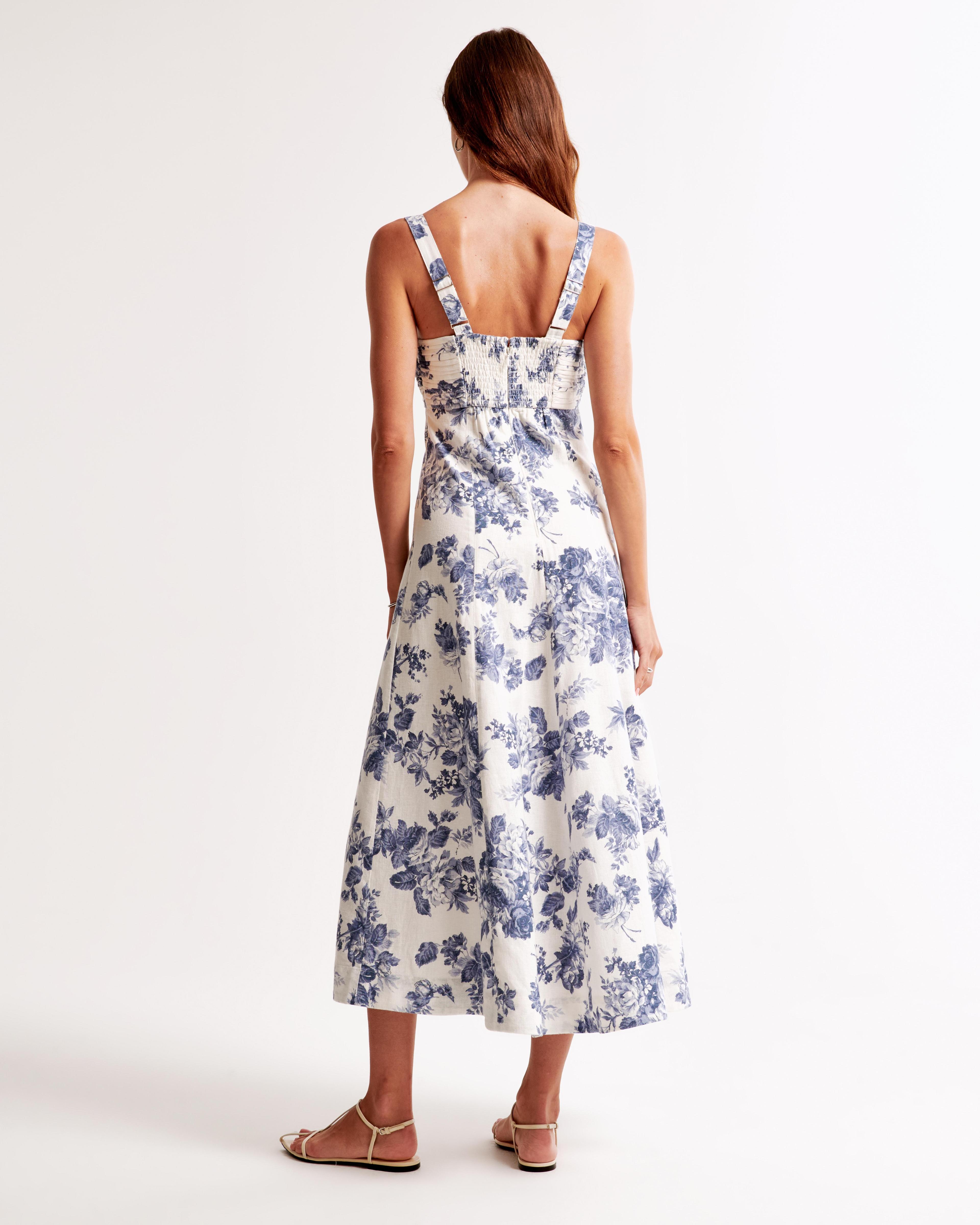 The A&F Emerson Fit & Flare Midi Dress Product Image