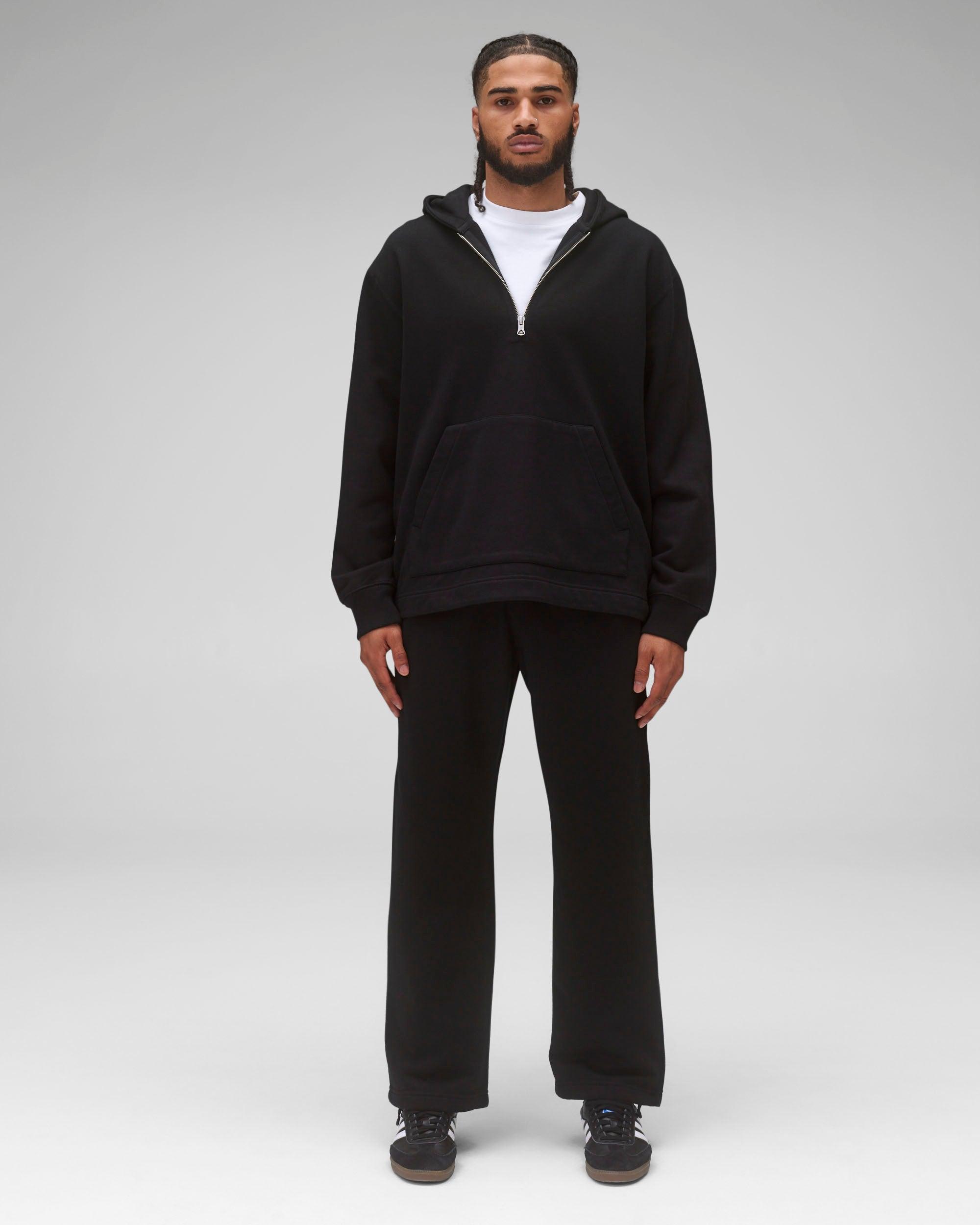 Midweight Terry Half Zip Hoodie Male Product Image