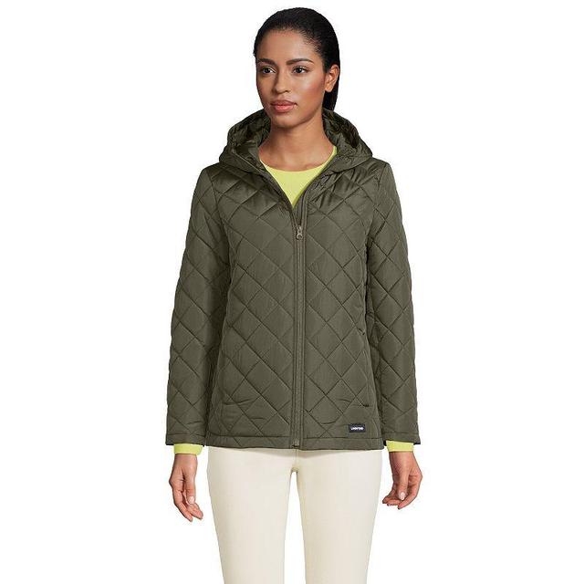 Womens Lands End Insulated Jacket Bright Red Product Image