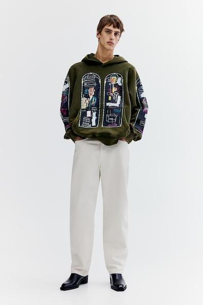 Oversized Fit Cotton Hoodie Product Image