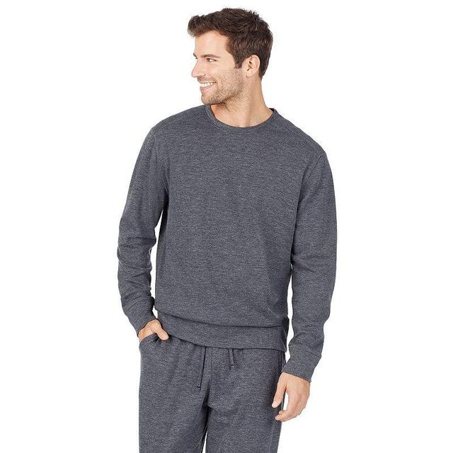 Mens Cuddl Duds Essentials Pajama Top Gray Grey Product Image