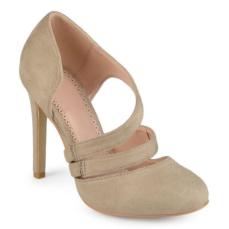 Journee Collection Zeera Womens High Heels, Girls Med Beige Product Image