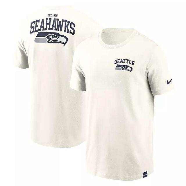 Mens Nike Cream Seattle Seahawks Blitz Essential T-Shirt Product Image