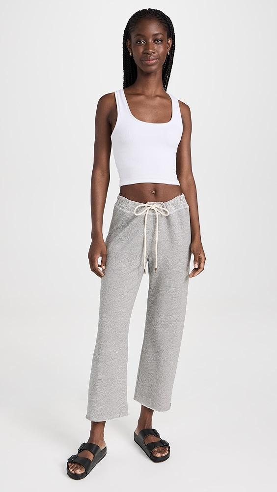 THE GREAT. The Wide Leg Cropped Sweatpants | Shopbop Product Image