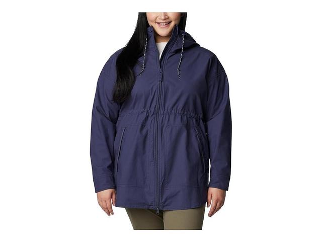 Columbia Plus Size Sage Lake Long Lined Jacket (Nocturnal) Women's Clothing Product Image