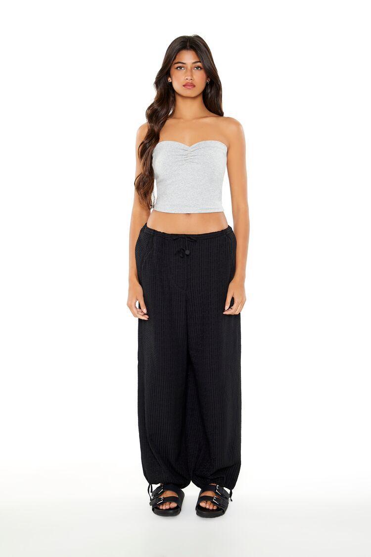 Twill Drawstring Cargo Pants | Forever 21 Product Image