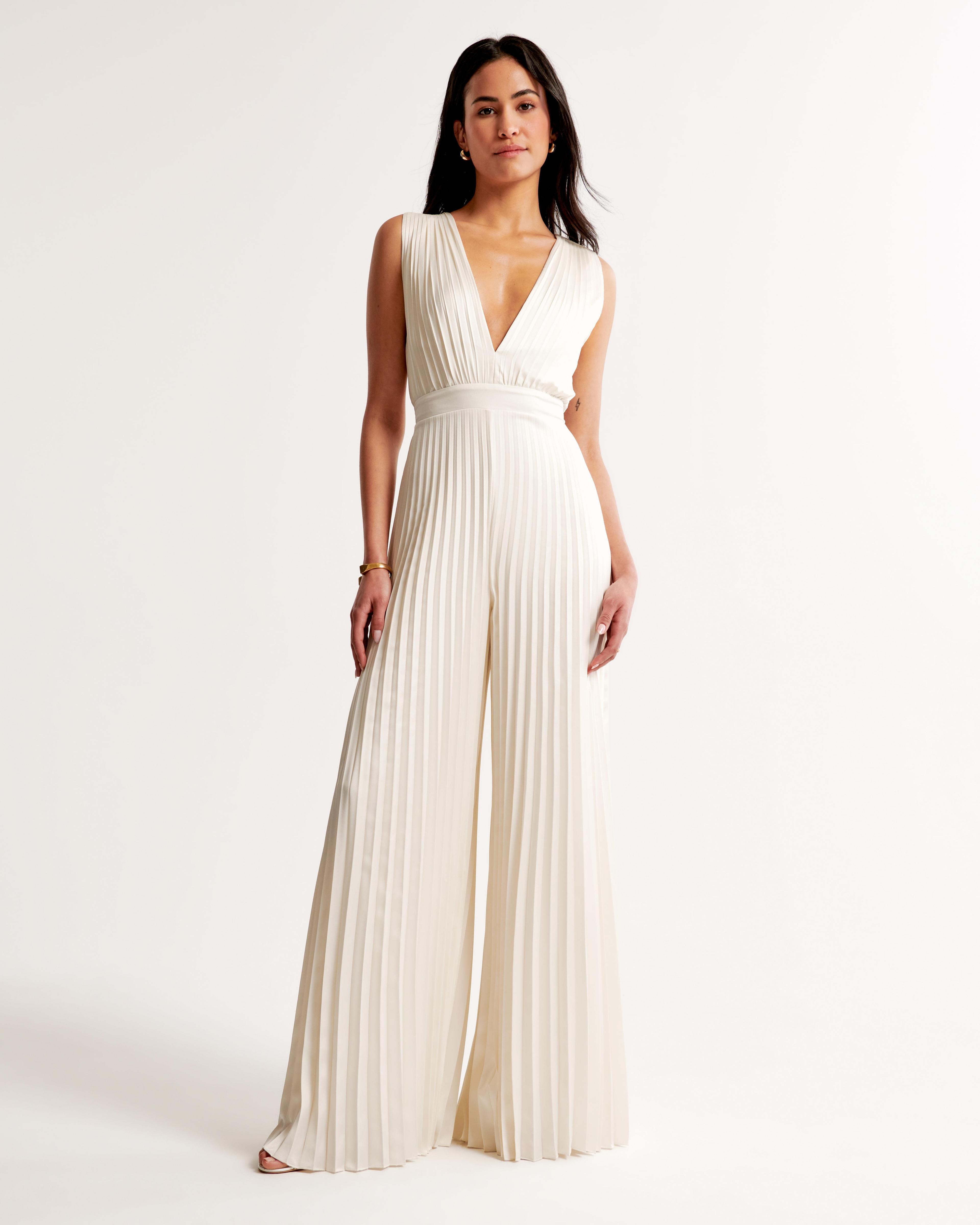 The A&F Giselle Pleated Jumpsuit Product Image