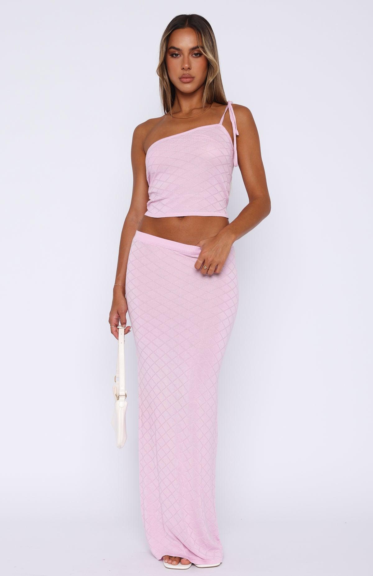 Carrying Your Love Maxi Skirt Pink Product Image