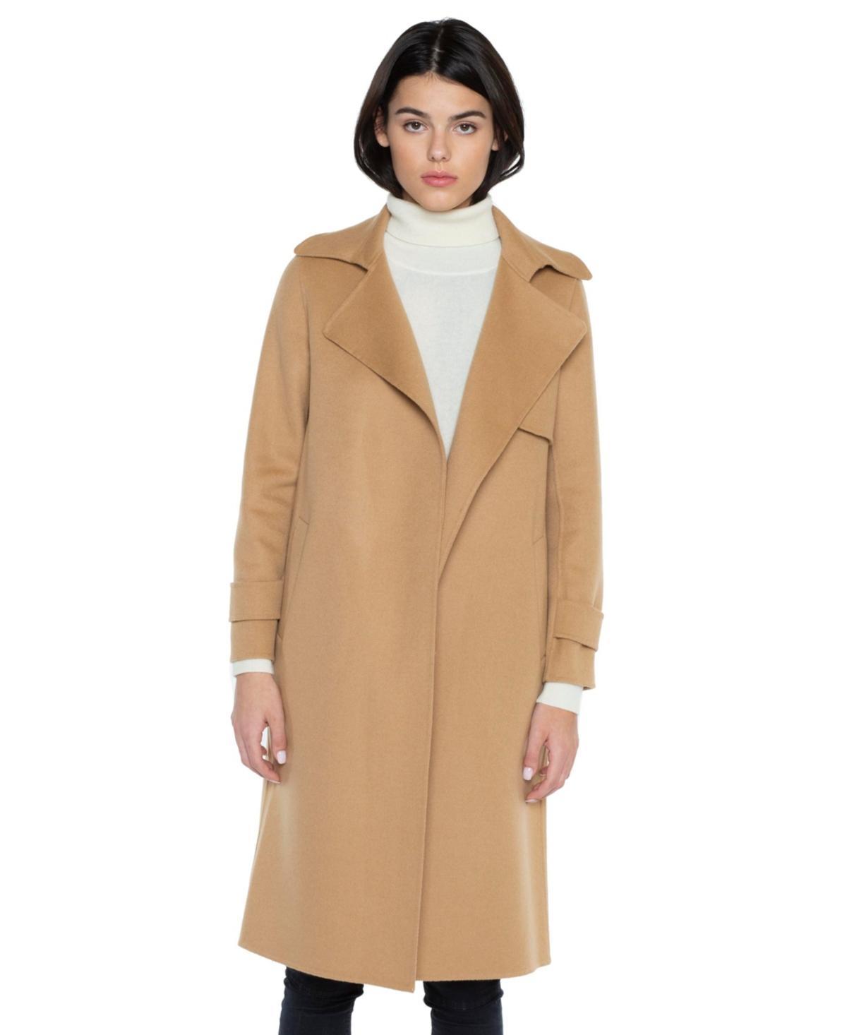 Jennie Liu Womens Cashmere Wool Double-faced Overcoat Product Image