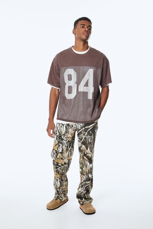 Leaf Print Straight-Leg Pants | Forever 21 Product Image