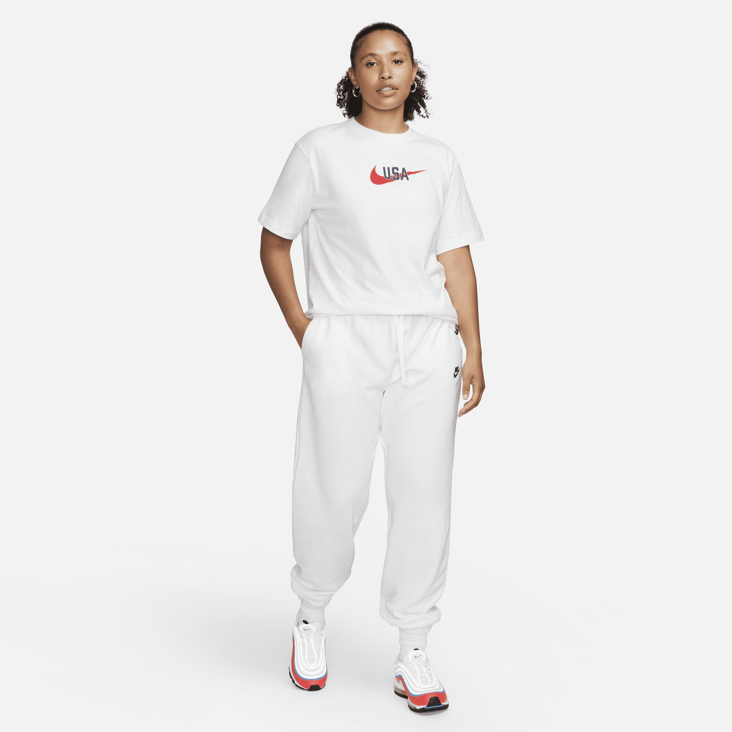 Womens Nike White Usmnt Swoosh T-shirt Product Image