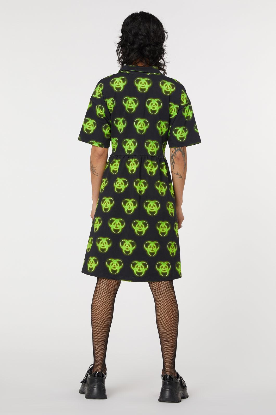 Biohazard Print Smock Dress Product Image