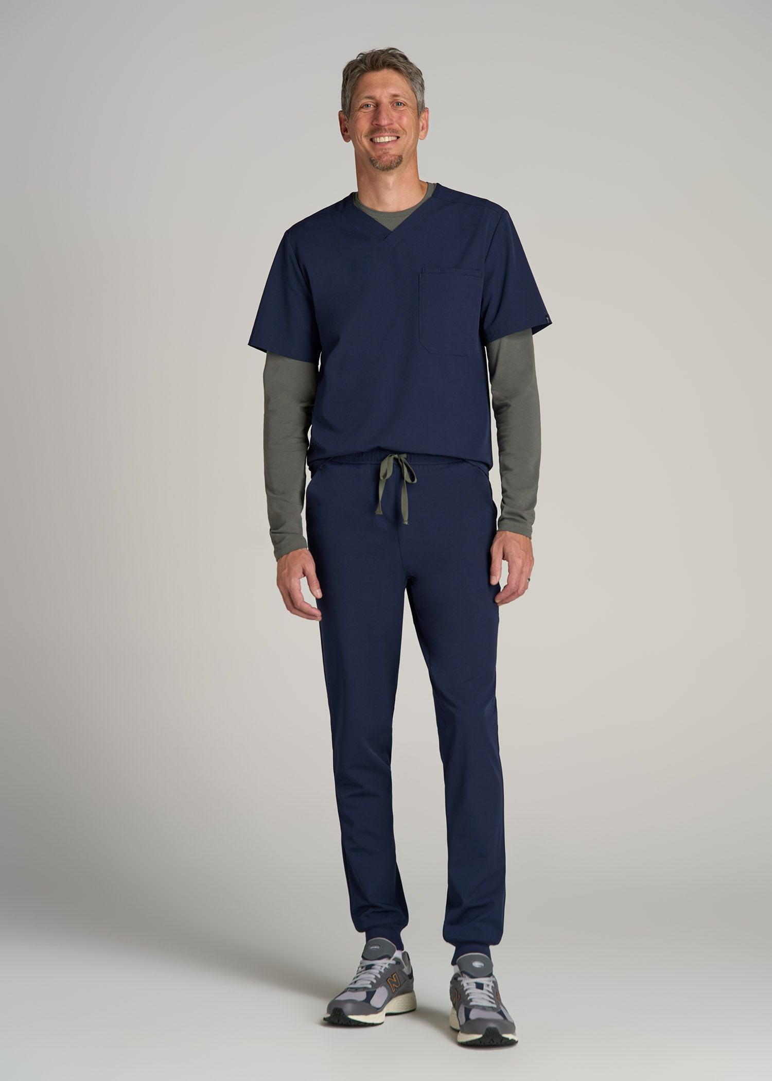 Scrub Joggers for Tall Men in Patriot Blue Male Product Image