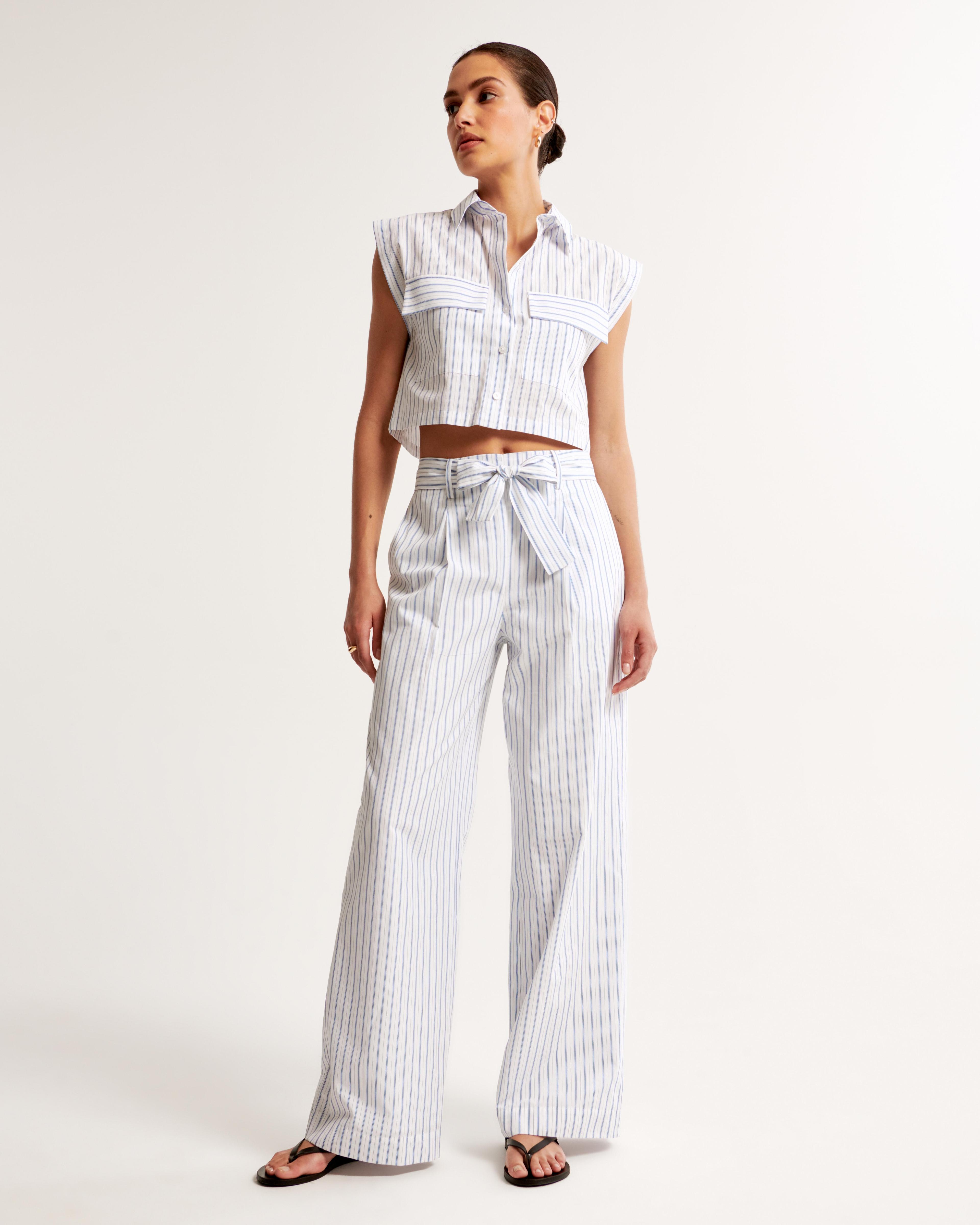 Poplin Wide Leg Pant Product Image