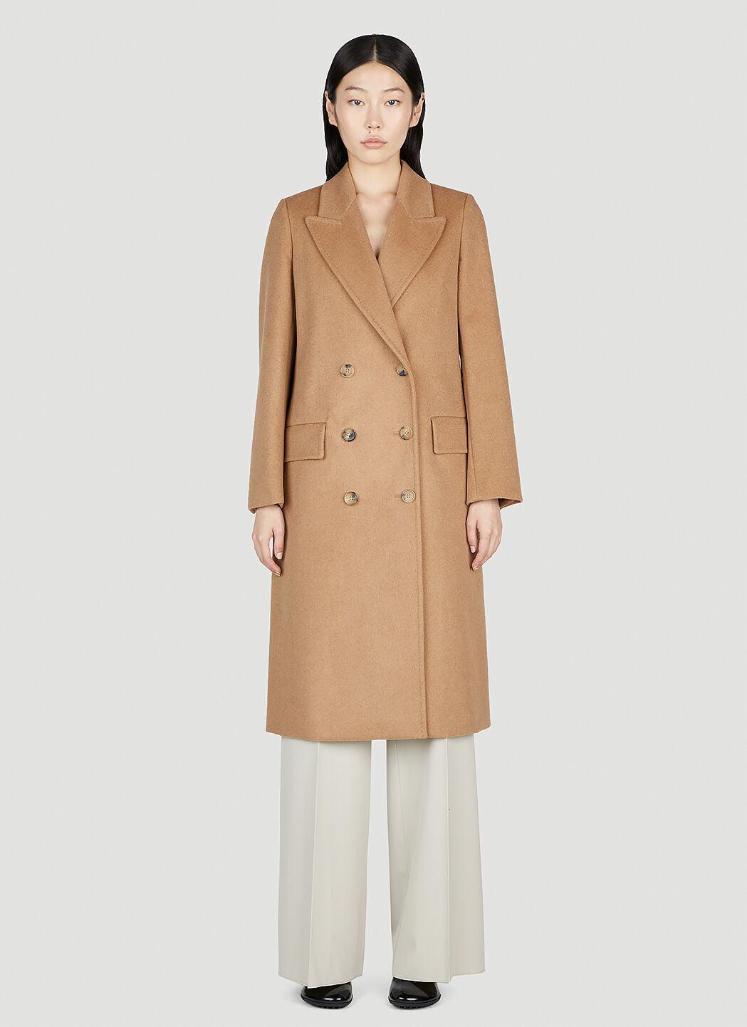 MAX MARA Women Double Breasted Coat In Cream Product Image