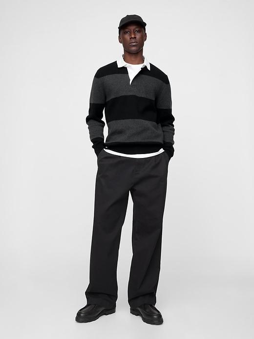 CashSoft Rugby Polo Sweater Product Image