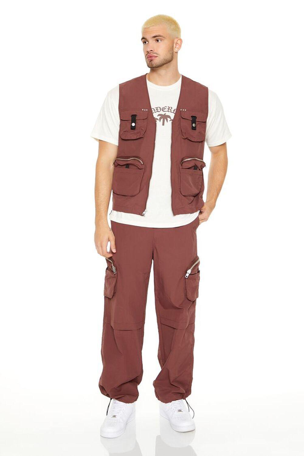 Zip-Up Utility Cargo Vest | Forever 21 Product Image