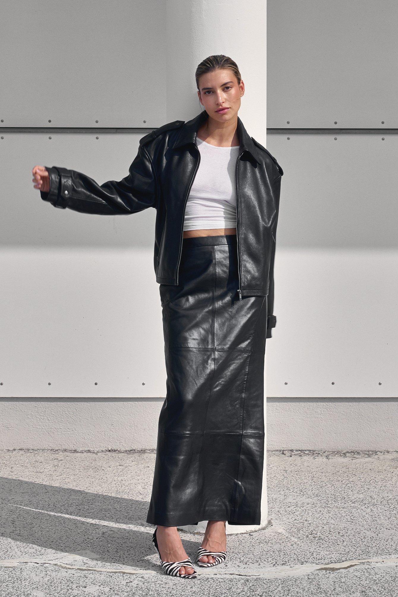 leather skirt product image