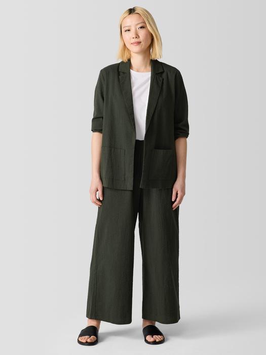 Organic Cotton Ripple Wide-Leg Pant Product Image