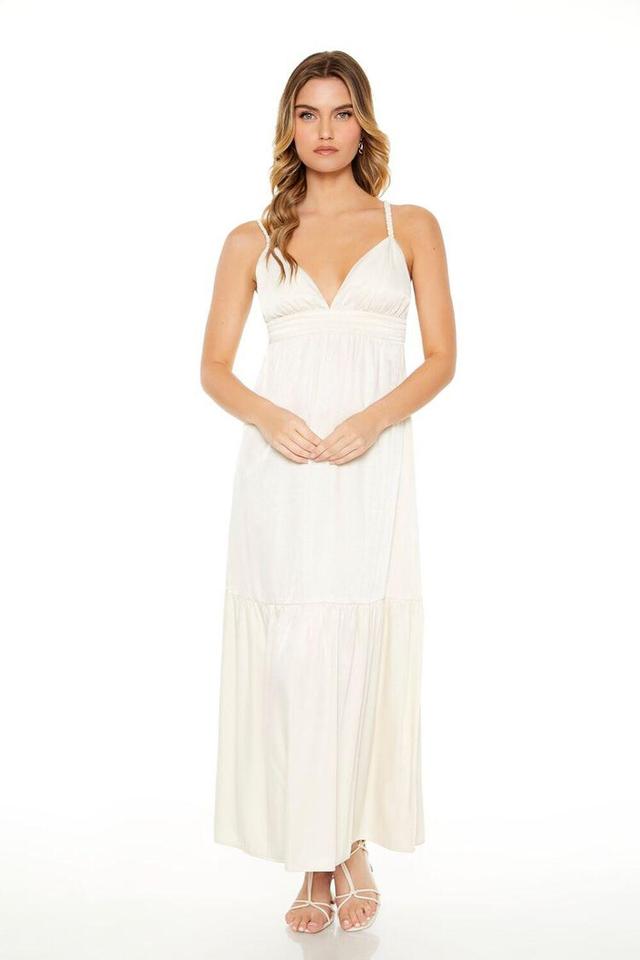 Tiered Cutout Sweetheart Maxi Dress | Forever 21 Product Image