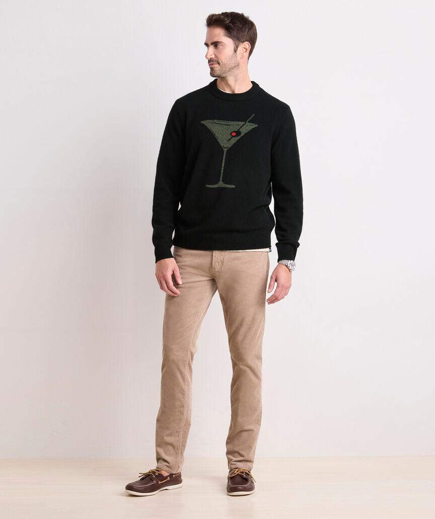 Merino Wool Martini Crewneck Sweater Product Image