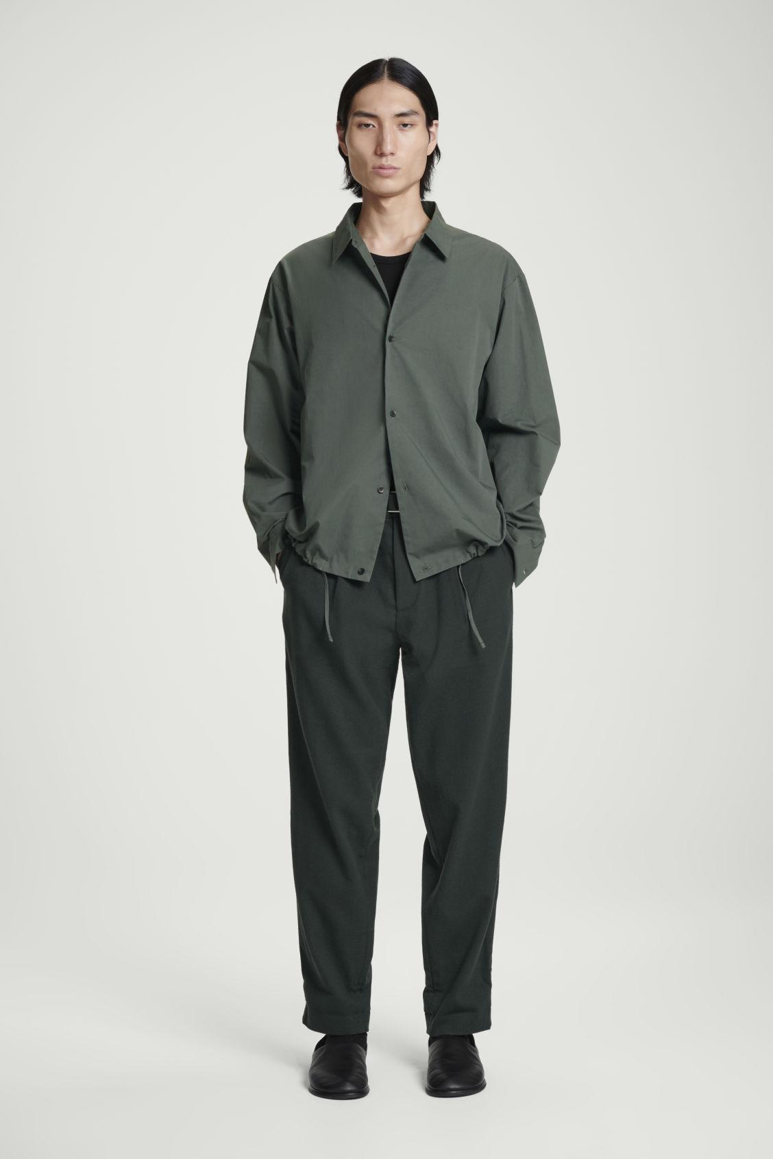 RELAXED DRAWSTRING SHIRT product image