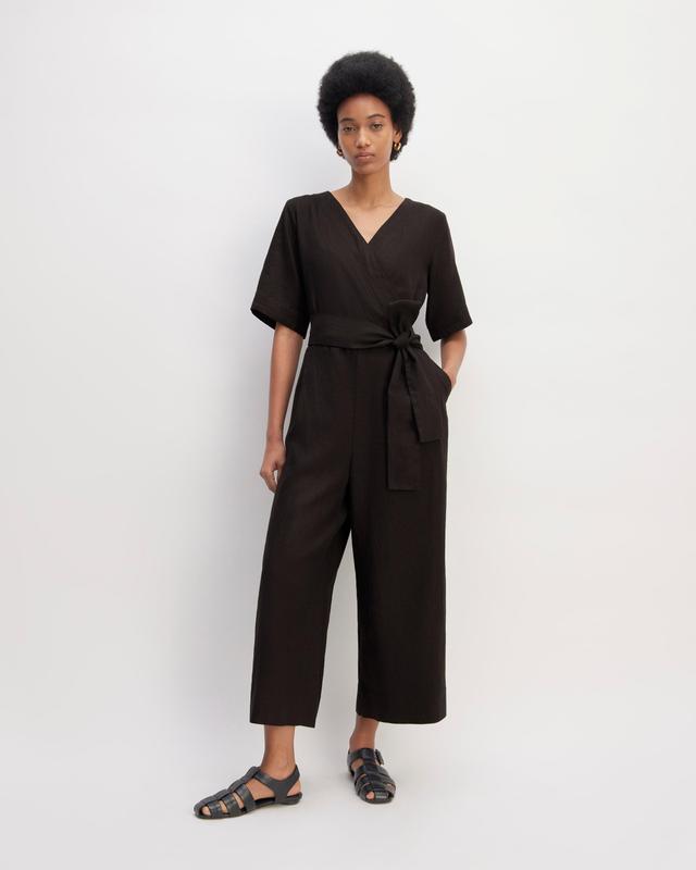 Womens Linen Cross-Front Jumpsuit by Everlane Product Image